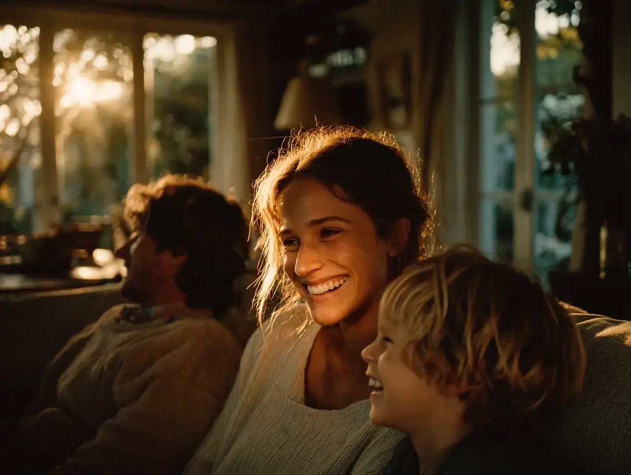 seguro-hogar-nationale-nederlanden-familia-salon-atardecer