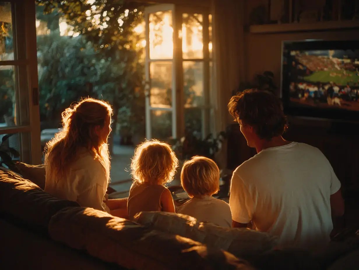 seguro-hogar-nationale-nederlanden-familia-salon-television-atardecer